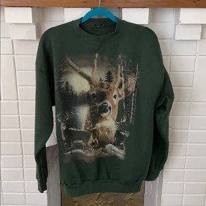 Hand painted graphic sweatshirt